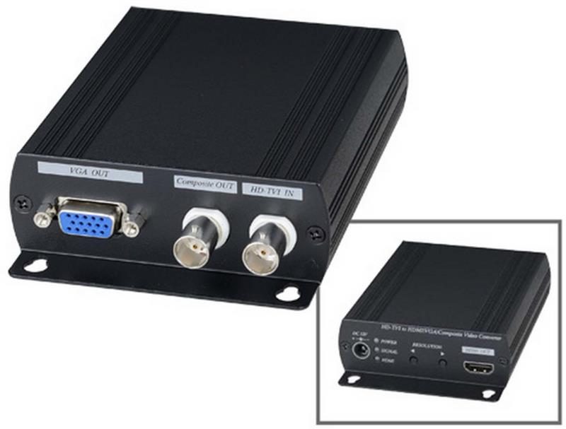 TVIConvert, HD TVI Converter, TVI input to HDMI, VGA, or Composite